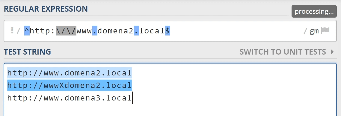 Regular expressions